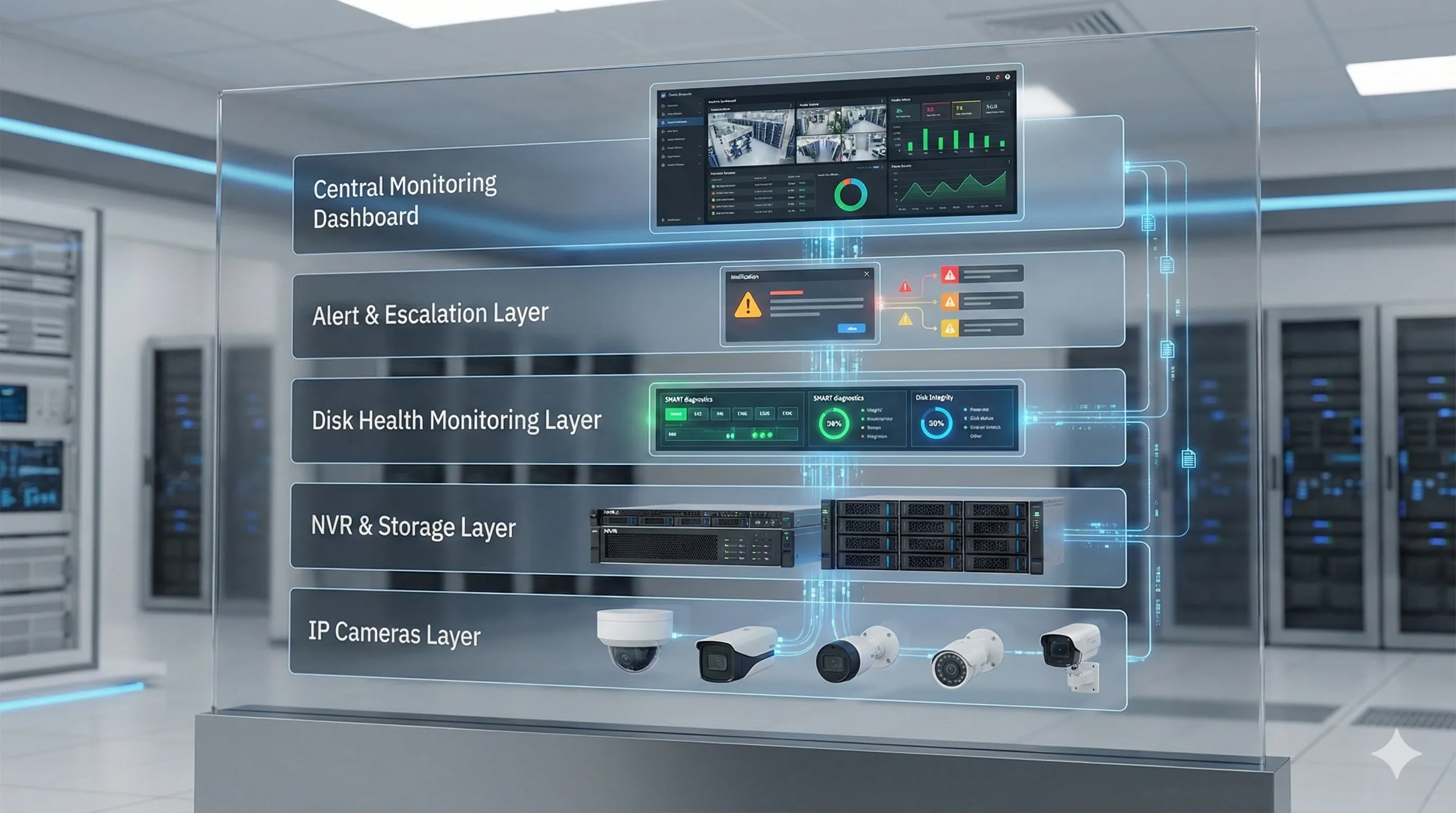 Remote CCTV control room monitoring